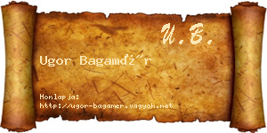 Ugor Bagamér névjegykártya